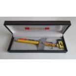 Ferrari Aurora Cartier Rare Yellow Stylos Rollerball Pen