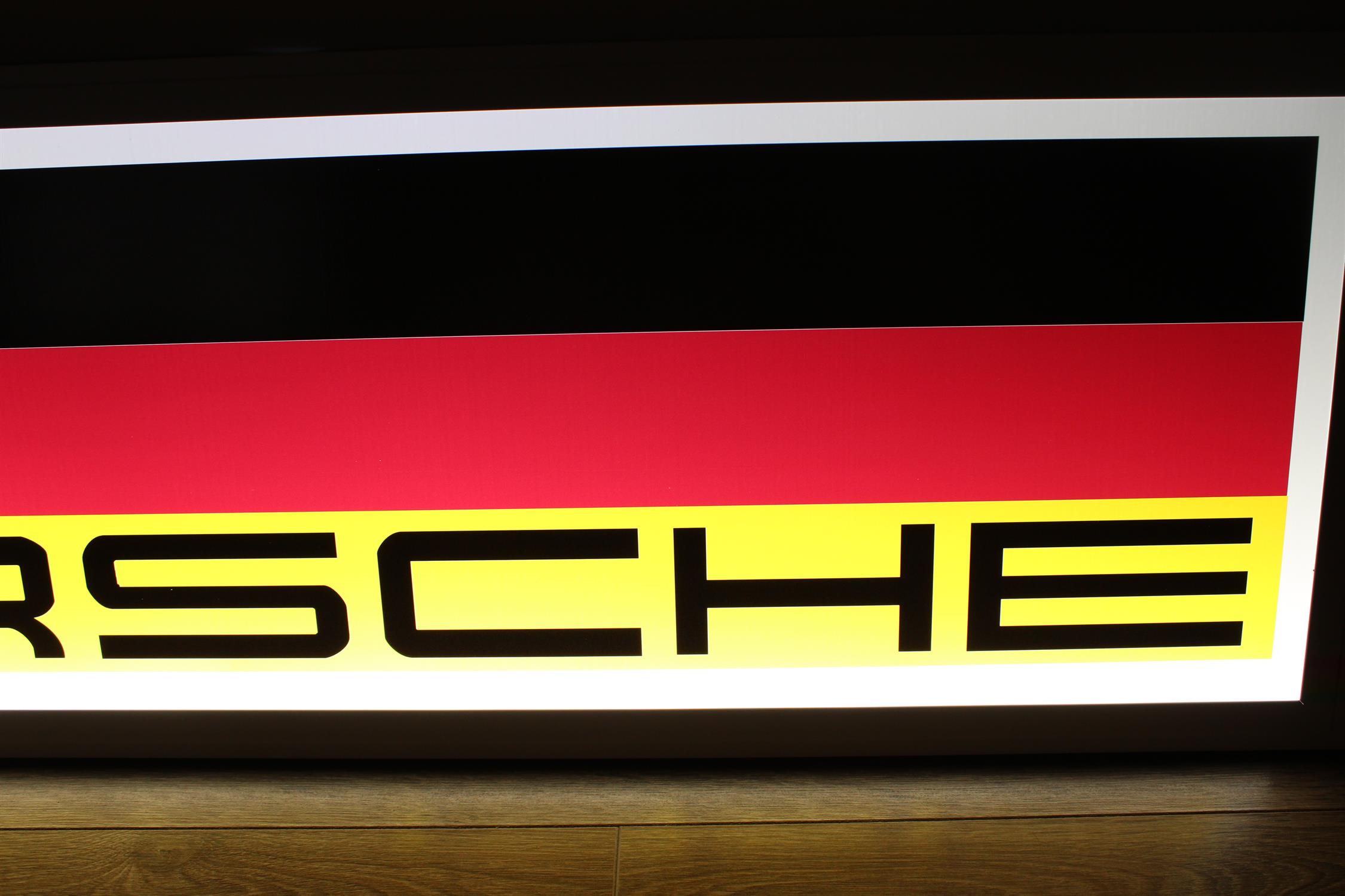 Porsche-Style Illuminated Sign - Image 5 of 10