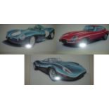 Jaguar XJ13, E-Type and D-Type Limited Edition Signed Prints