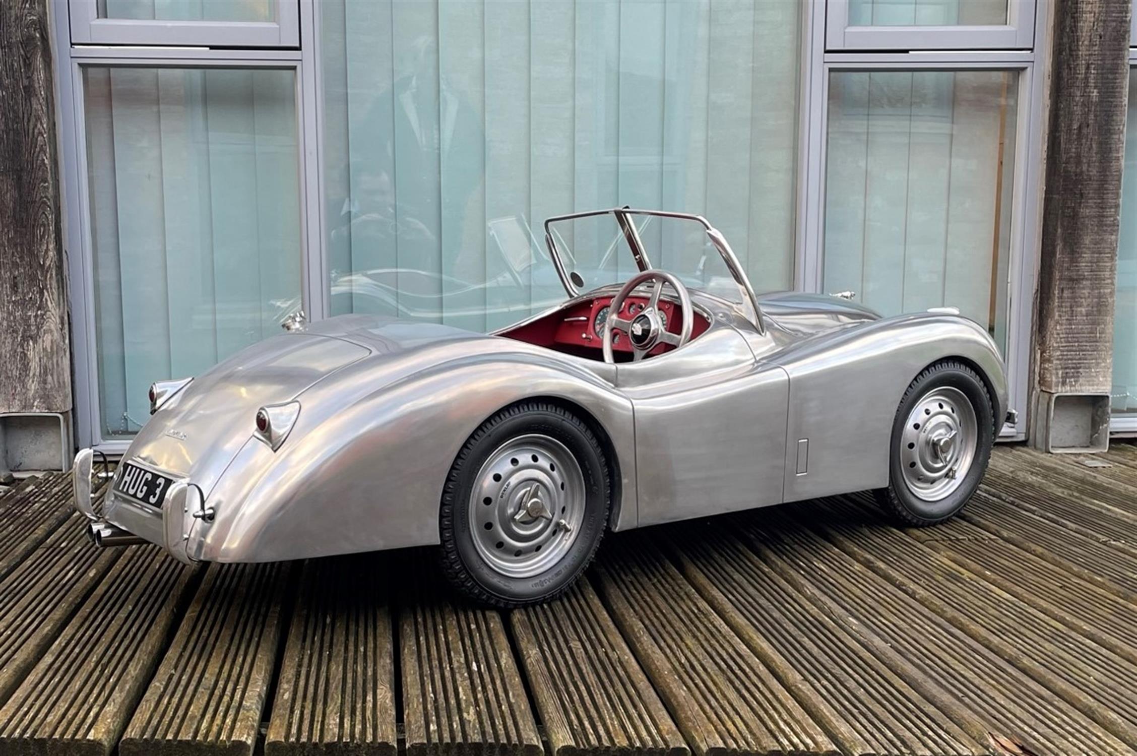 A Unique Polished Aluminium Bodied 1:2.5 Scale Electric XK120 - Image 9 of 10