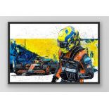 Framed Lando Norris-signed 2022 Limited Edition Print