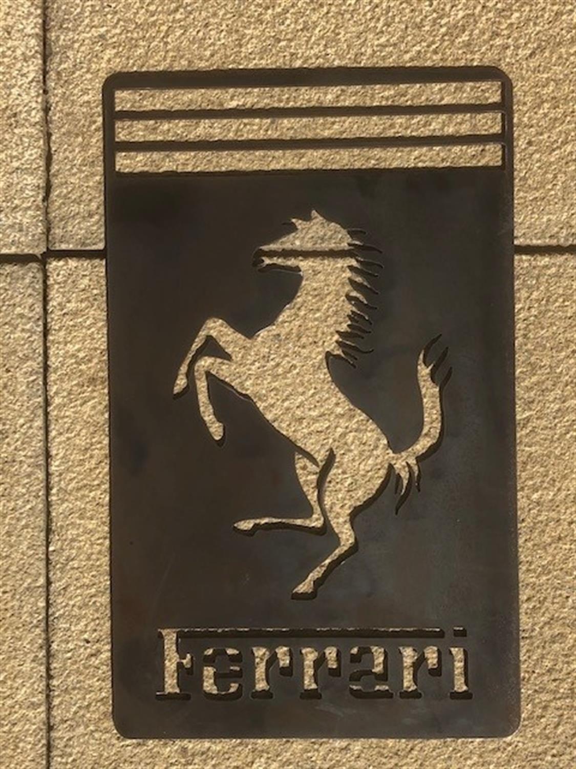 An Unusual 'Cavallino Rampante' Heavyweight Wall Sign - Image 4 of 4