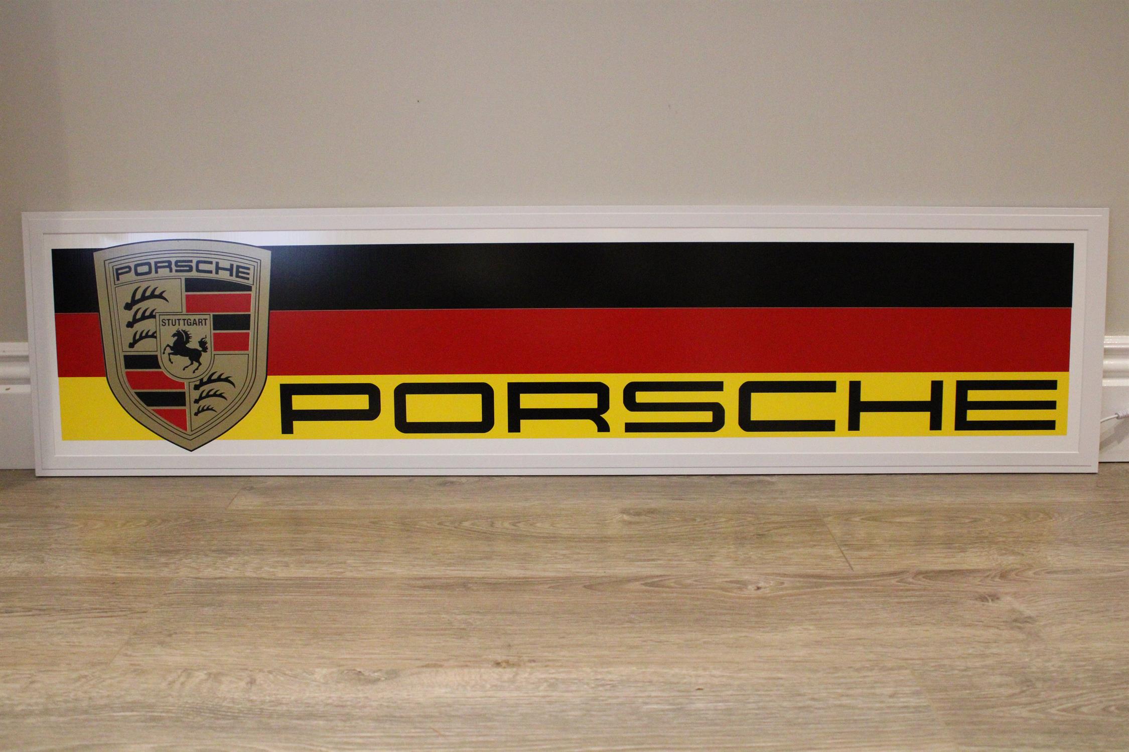 Porsche-Style Illuminated Sign - Image 2 of 10