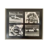 Four Original Photographic Prints of Graham Hill from the 1974 British Grand Prix*