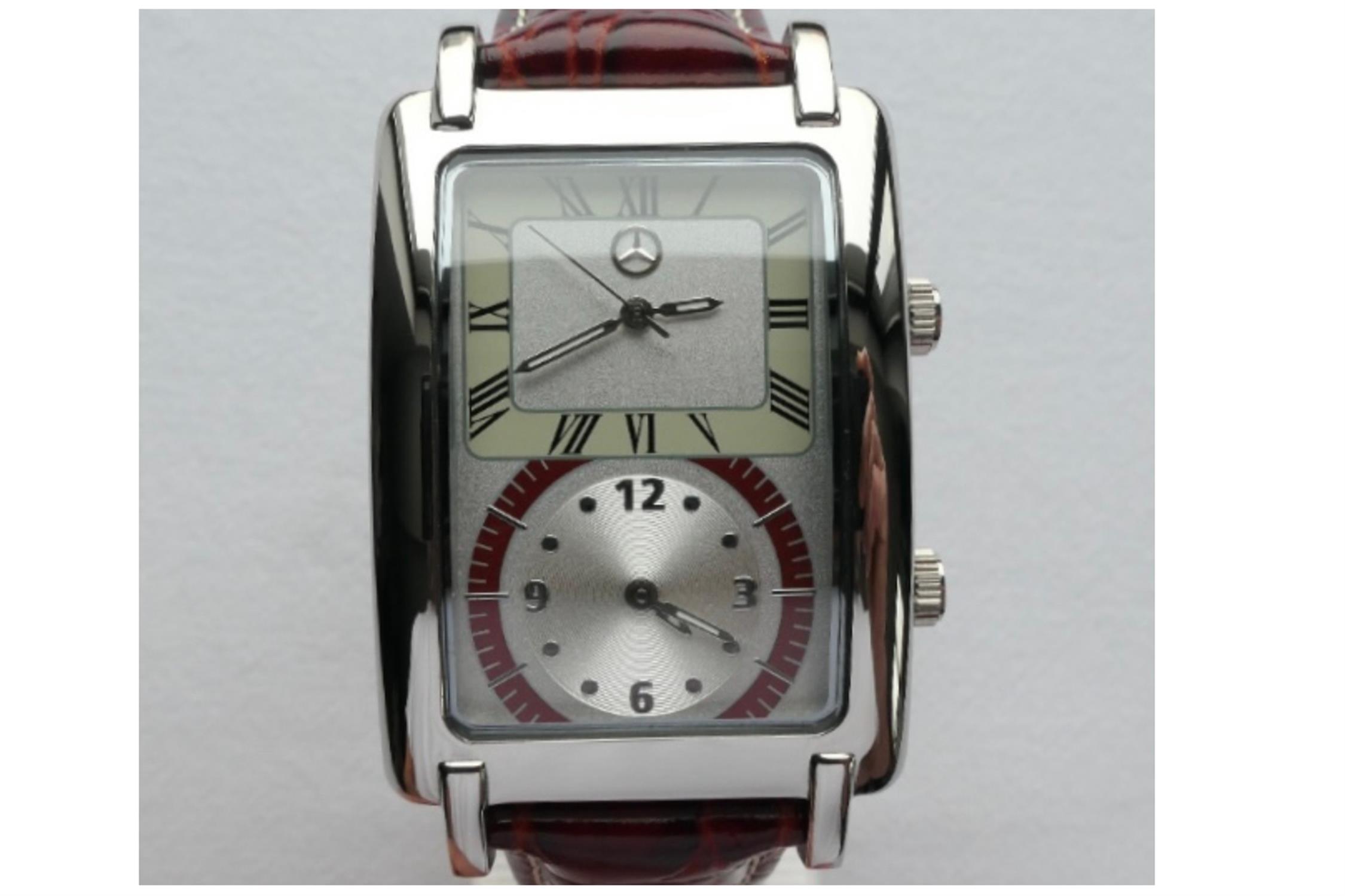 Mercedes-Benz Twin-Dial Dual-Time Wristwatch