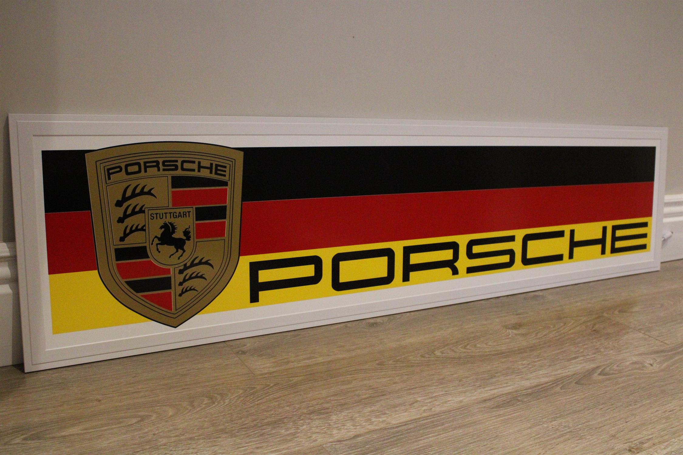 Porsche-Style Illuminated Sign - Image 9 of 10