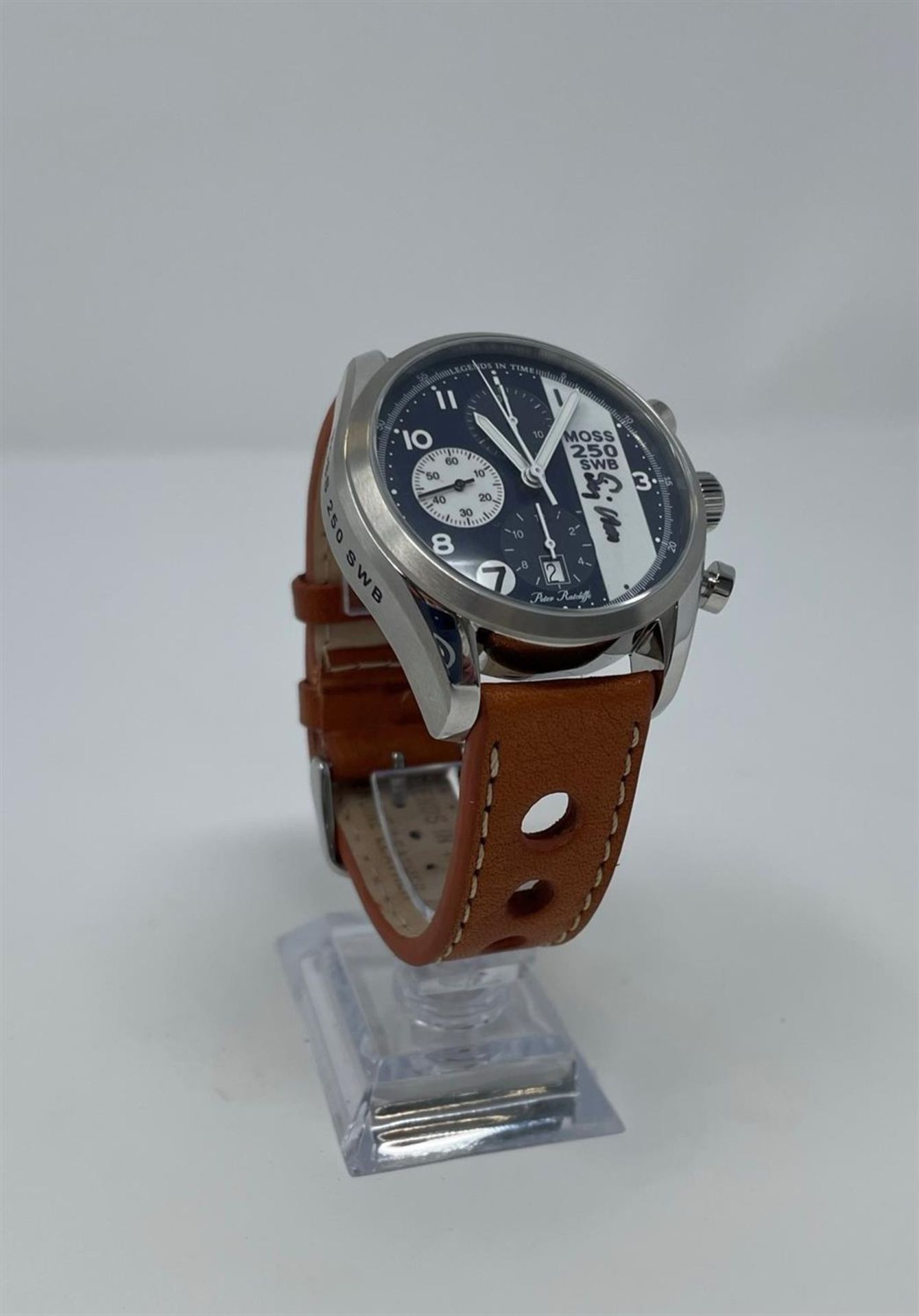 Hand Signed Stirling Moss Ferrari 250 SWB Chronograph - Image 4 of 10