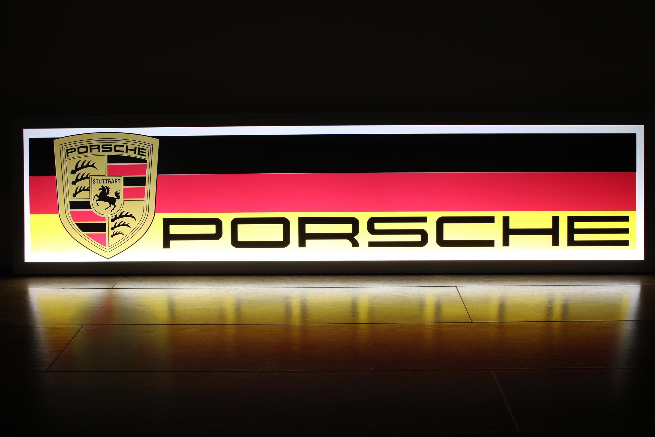 Porsche-Style Illuminated Sign