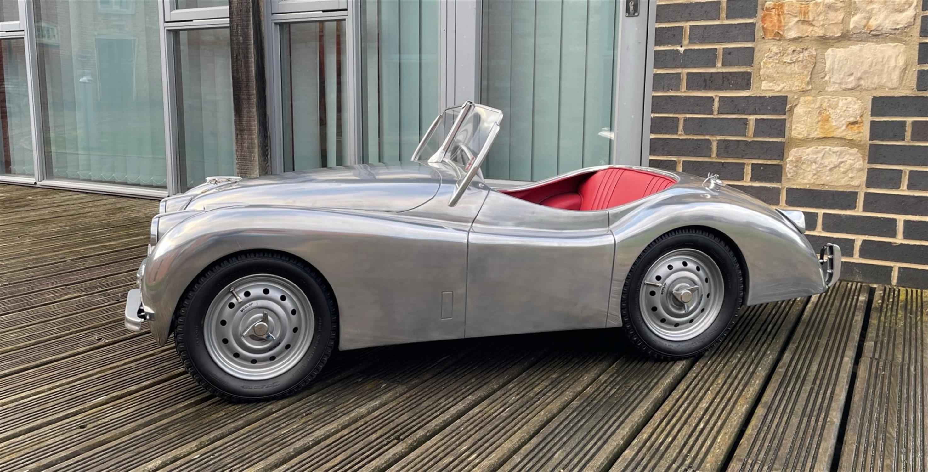 A Unique Polished Aluminium Bodied 1:2.5 Scale Electric XK120 - Image 8 of 10