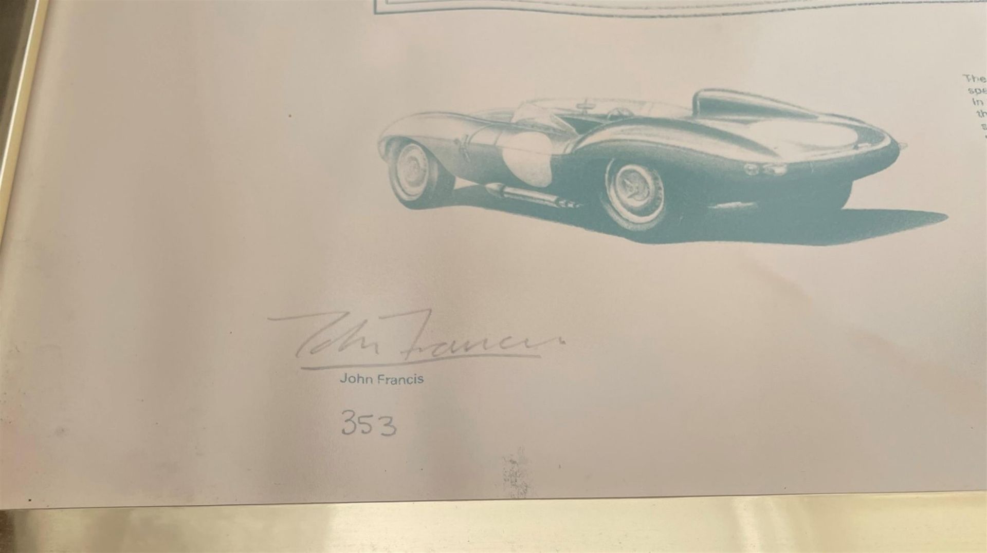 Jaguar XJ13, E-Type and D-Type Limited Edition Signed Prints - Image 13 of 16