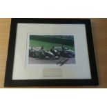 Signed Colour Photograph of David Coulthard in the 2001 Mclaren MP4-16