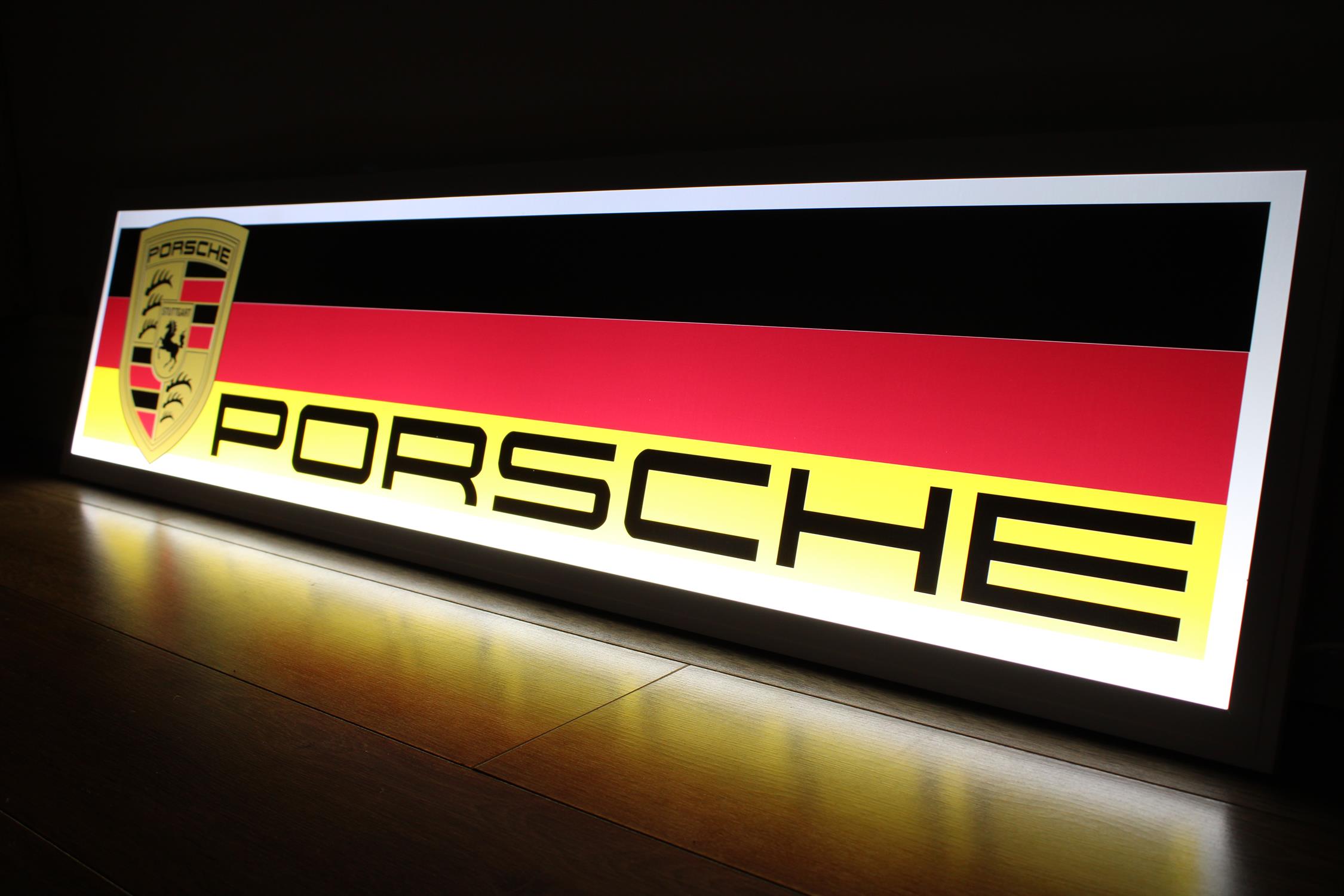 Porsche-Style Illuminated Sign - Image 3 of 10