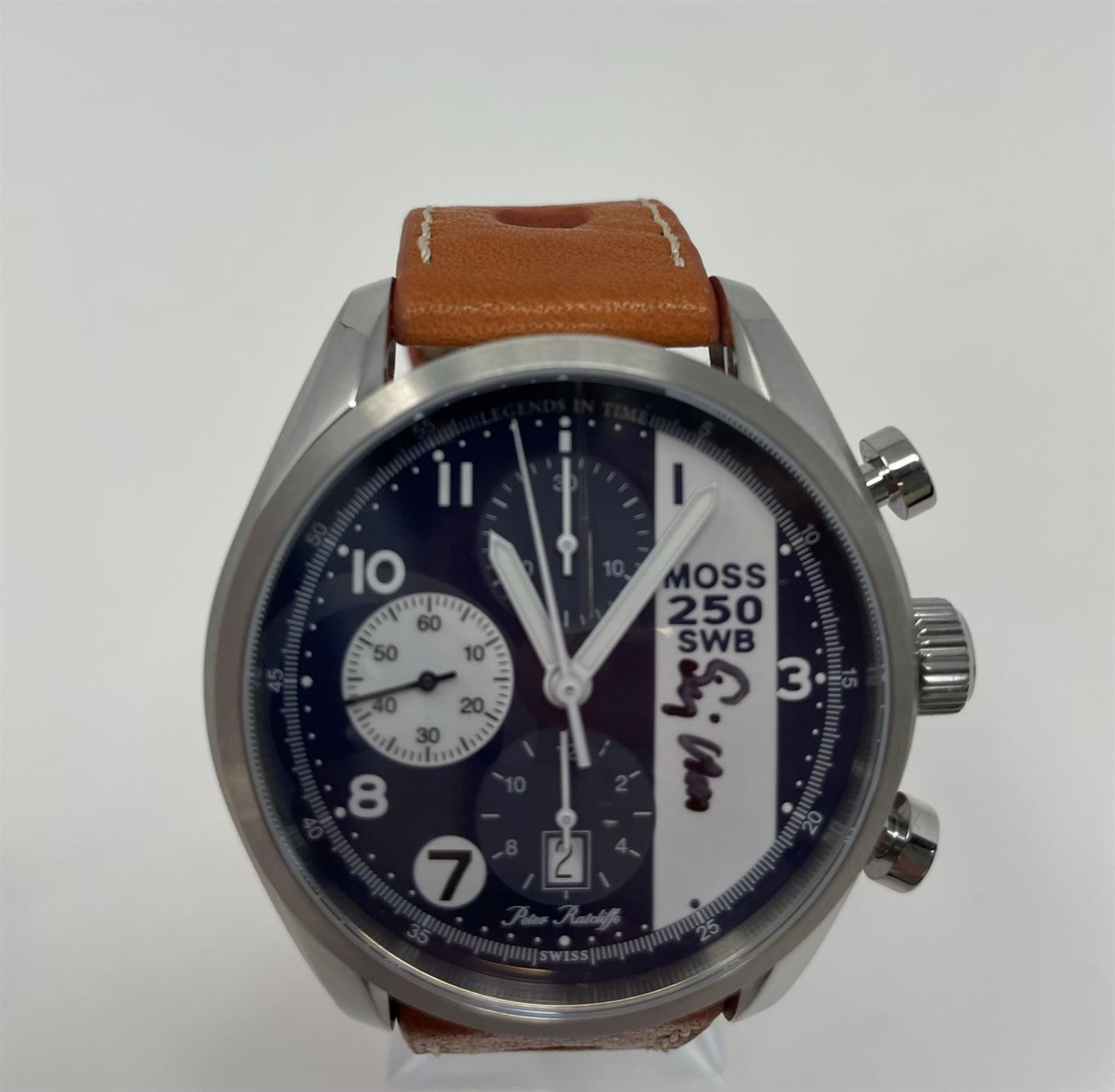 Hand Signed Stirling Moss Ferrari 250 SWB Chronograph - Image 3 of 10