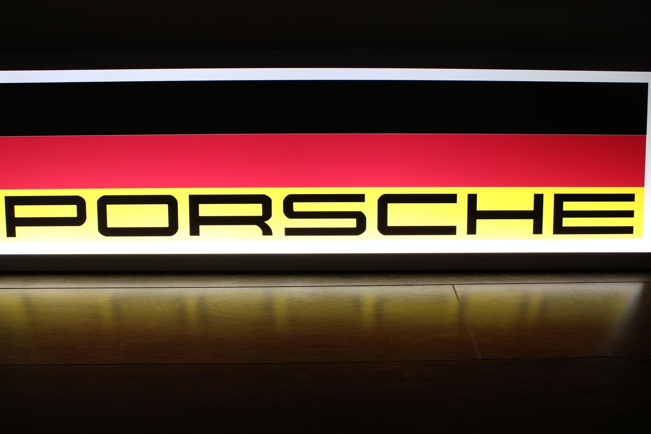 Porsche-Style Illuminated Sign - Image 8 of 10