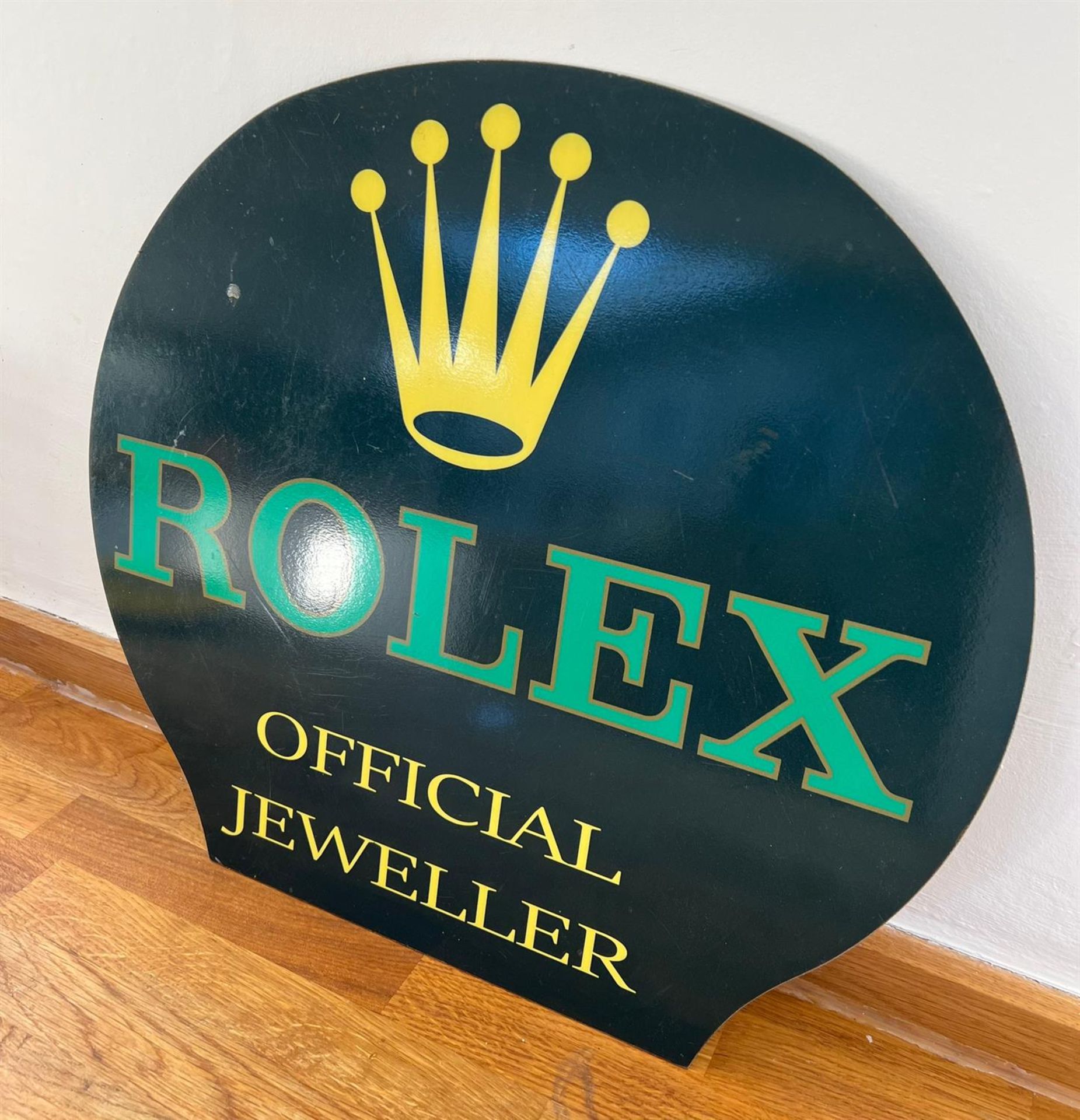 A Rare 'Rolex' Enamelled Tin-Plate Advertising Sign - Image 3 of 10