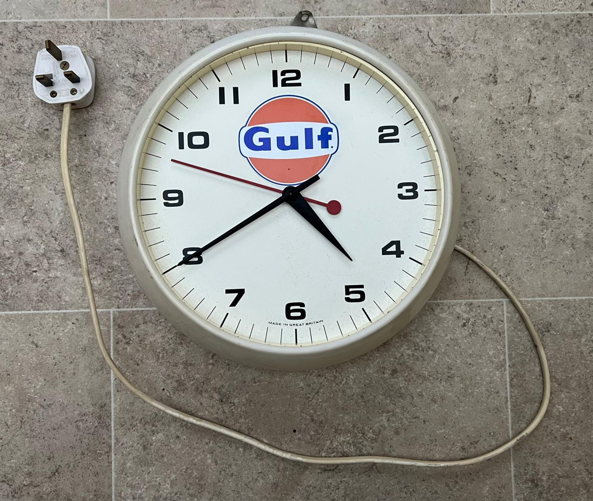 An Original Smiths 9" Gulf-Themed Wall Clock c.1970s - Image 2 of 8