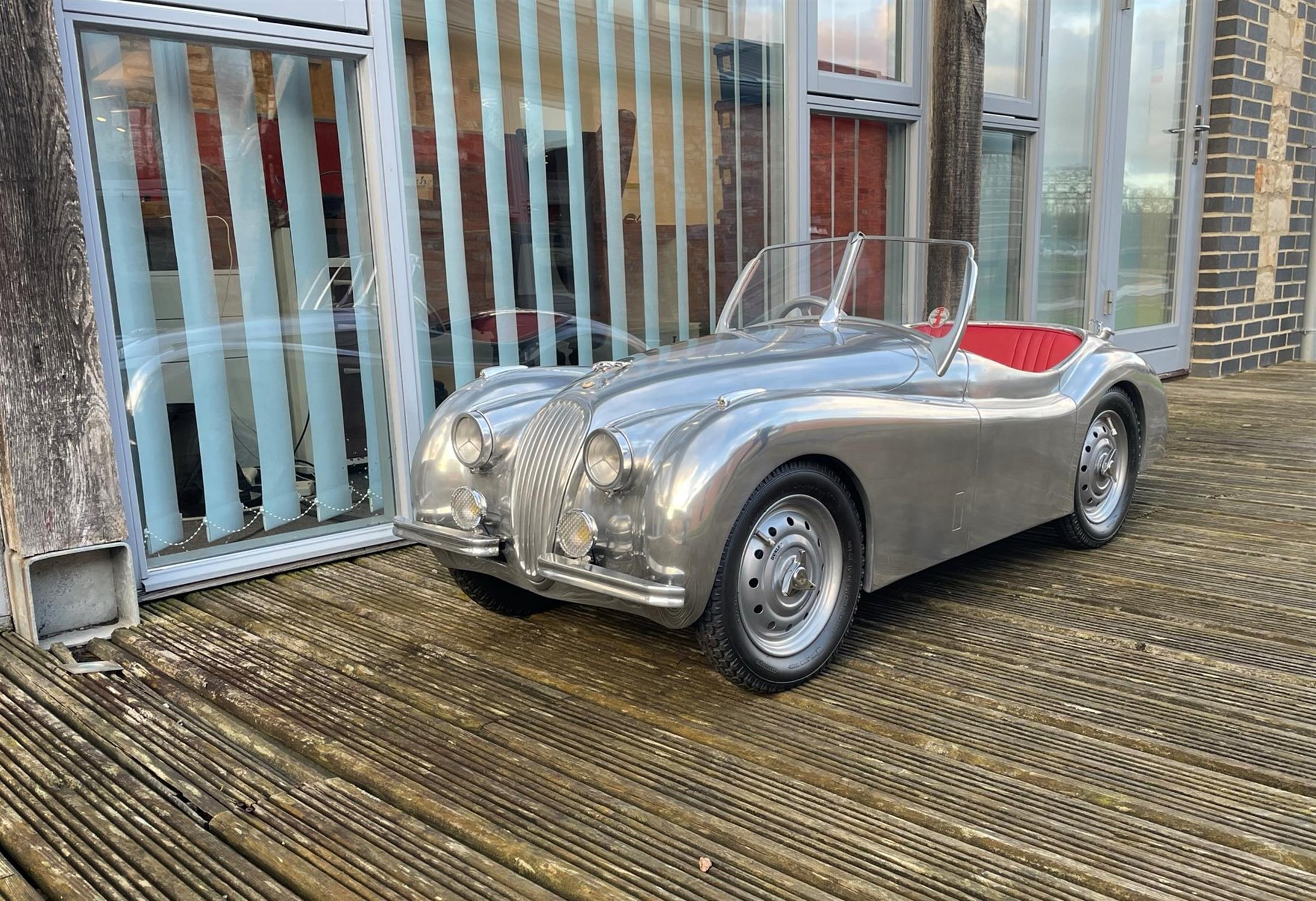 A Unique Polished Aluminium Bodied 1:2.5 Scale Electric XK120 - Image 3 of 10