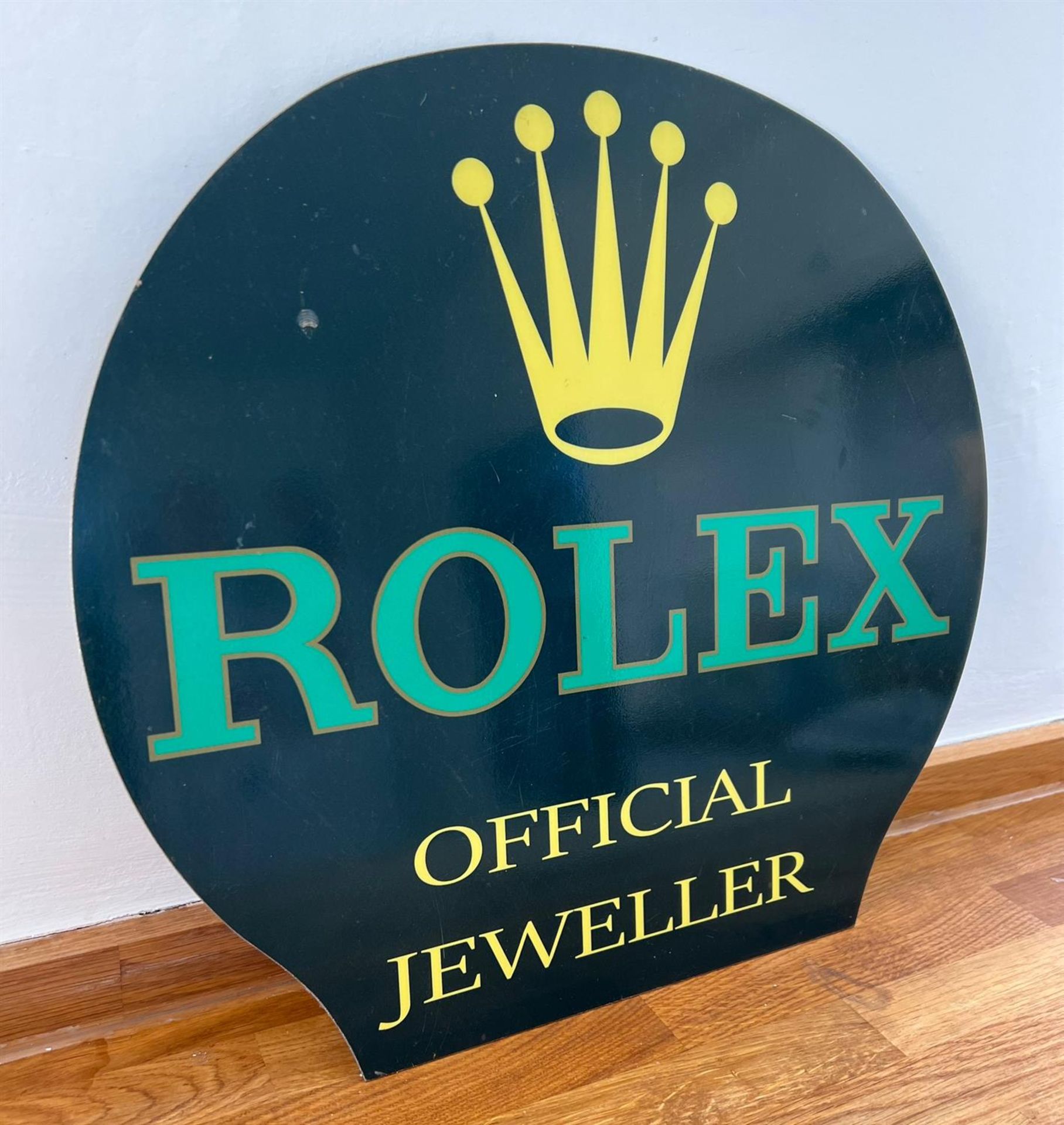 A Rare 'Rolex' Enamelled Tin-Plate Advertising Sign - Image 2 of 10