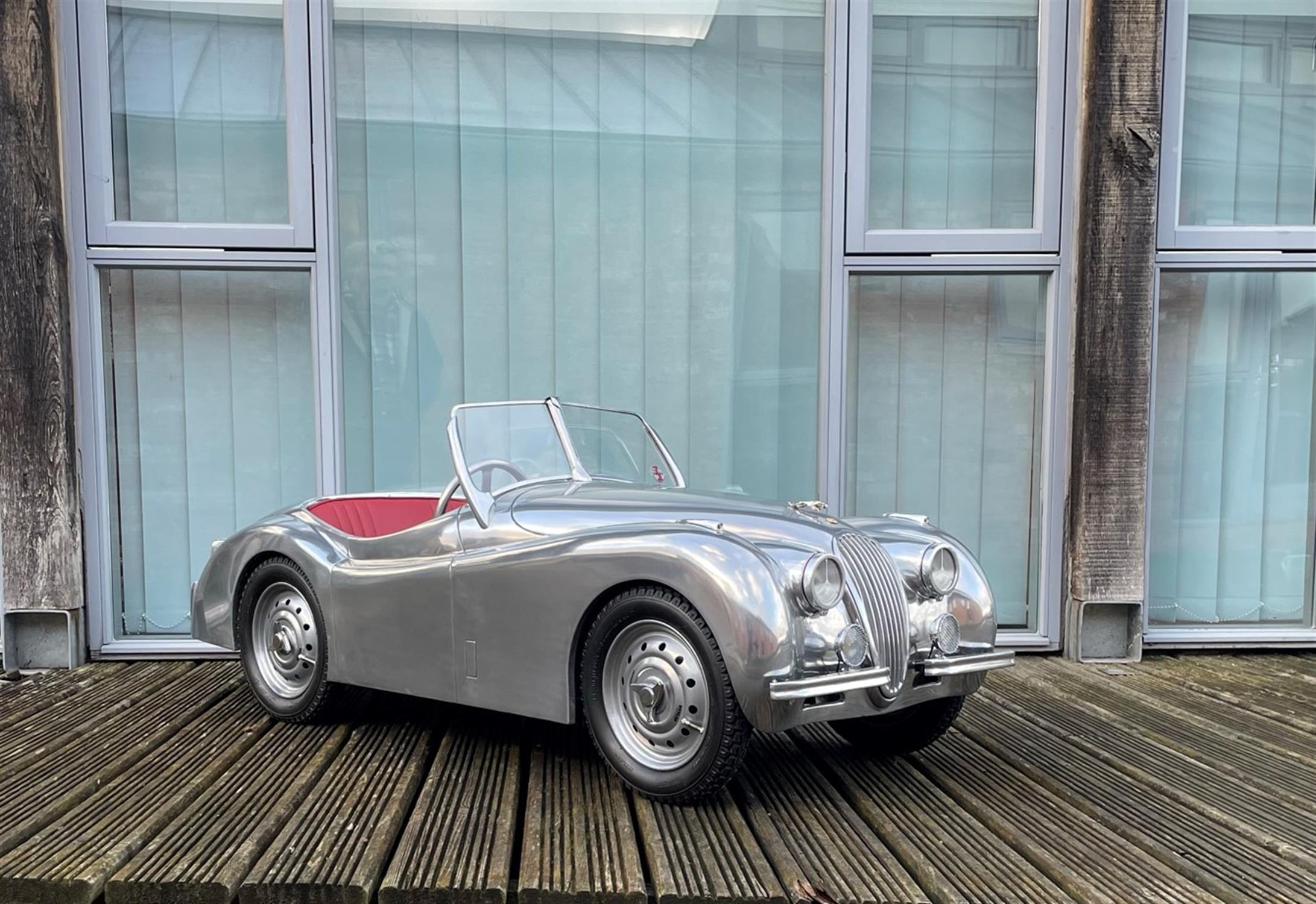 A Unique Polished Aluminium Bodied 1:2.5 Scale Electric XK120 - Image 5 of 10