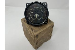 Airspeed Indicator in Knots with Period-Correct Box Dated 1944*