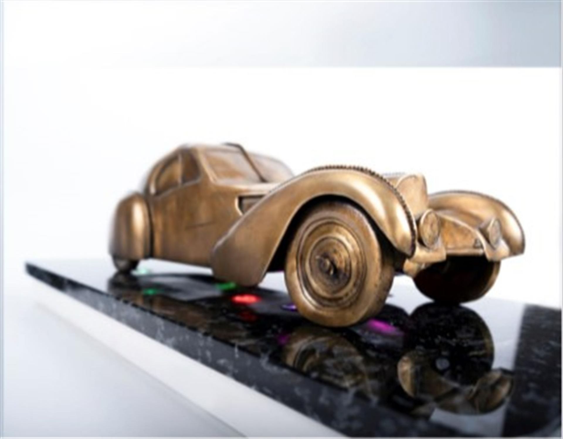 Bugatti Atlantic Type 57SC - Brass Sculpture by Phillip Dutton-White - Image 2 of 4