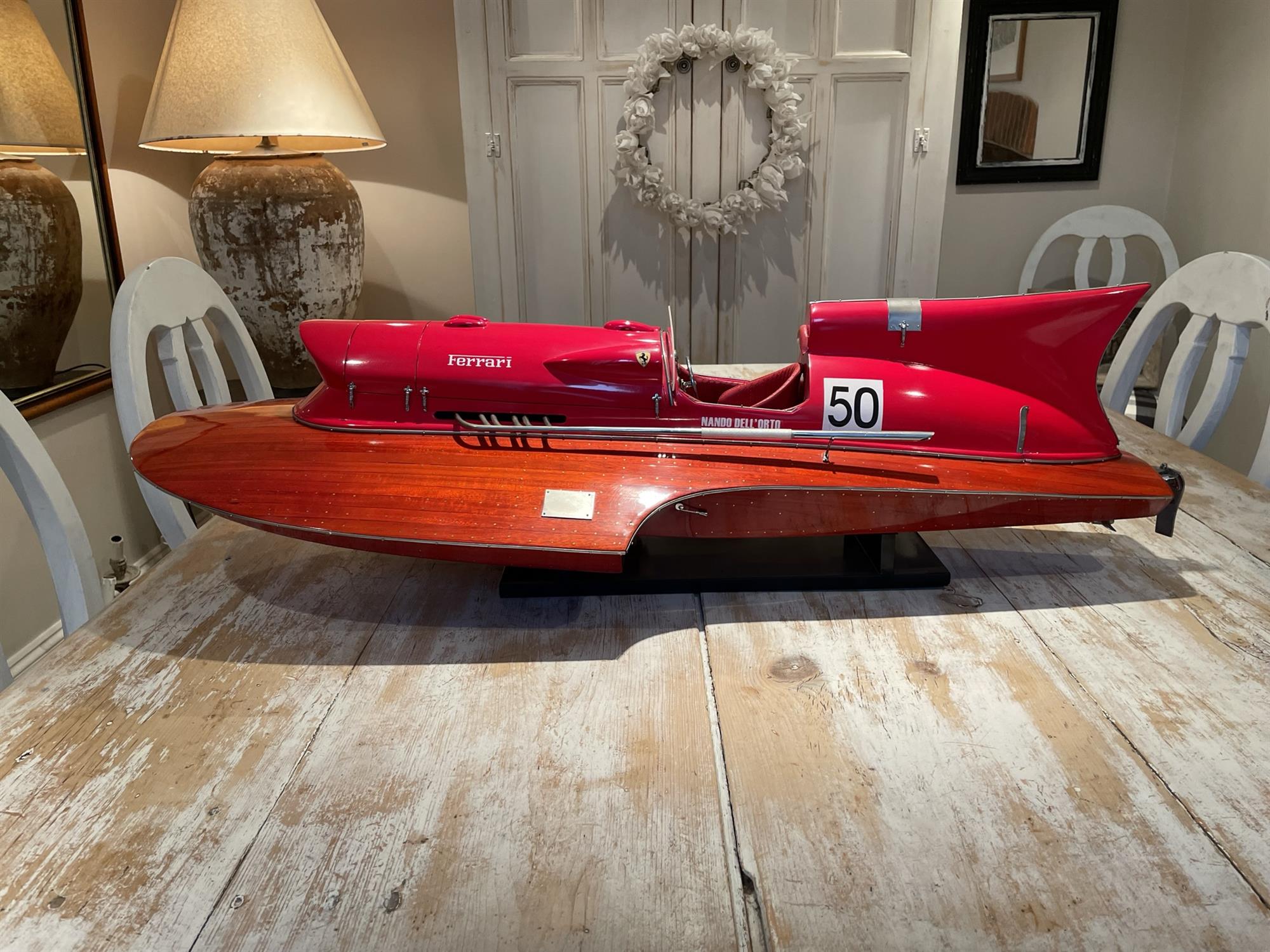 Scale Model of the Ferrari V12-Powered Hydroplane 'Arno XI' - Image 8 of 10