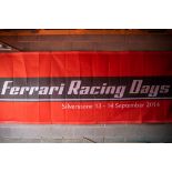 Very Large 'Ferrari Racing Days' Banner