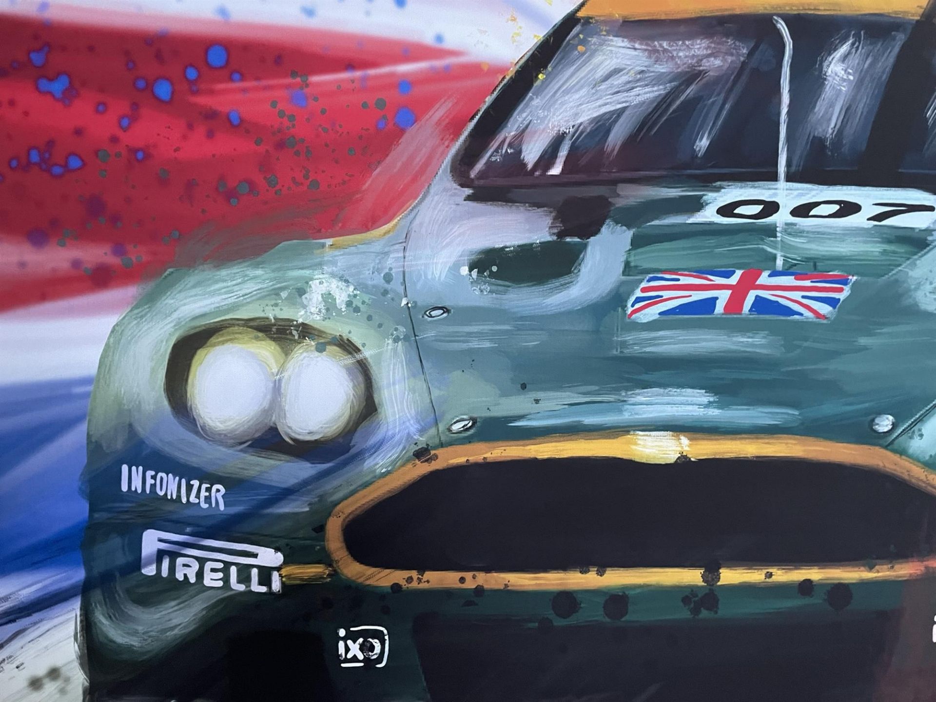 Aston Martin DBR 9 007 Substantial Stretched Canvas* - Image 2 of 3