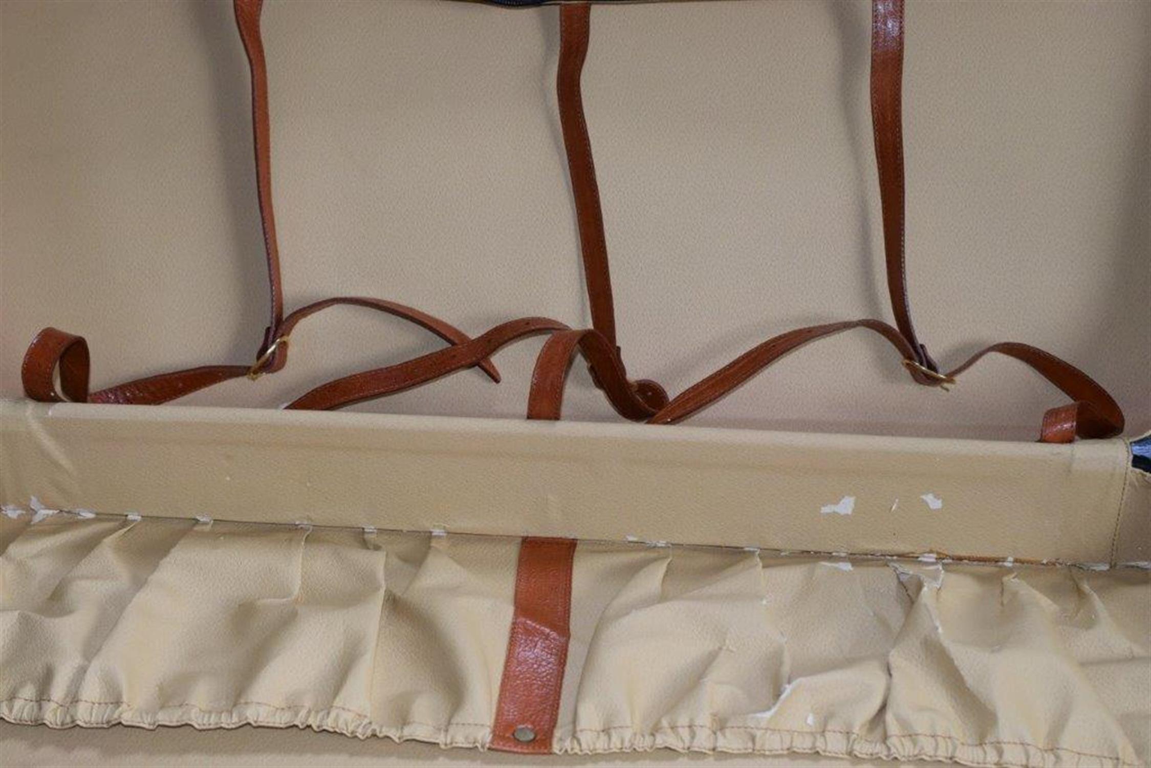 Tan Five-Piece Leather Testarossa Luggage Set by Shedoni - Image 4 of 7