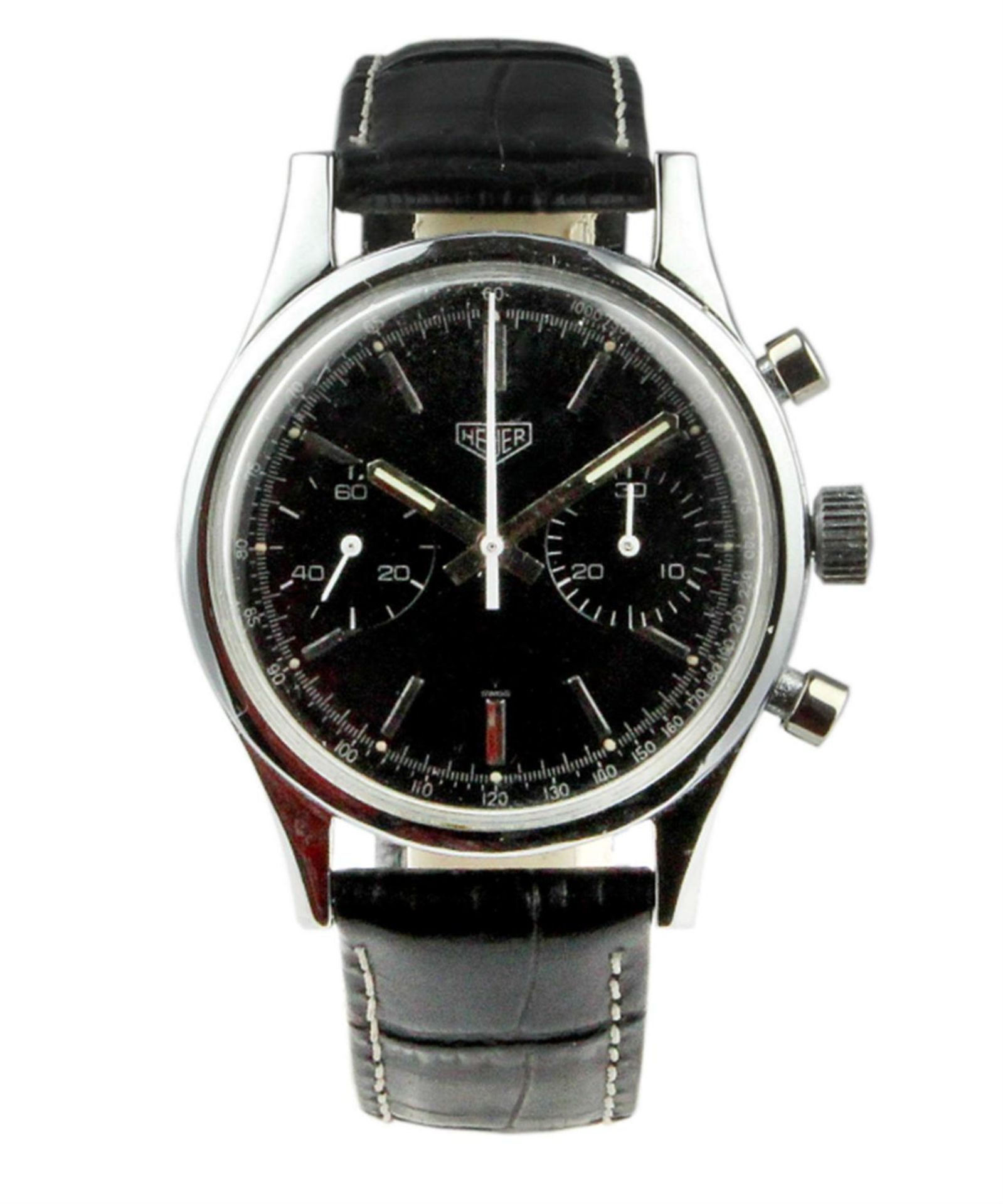 c.1965 Heuer Manual-Wind Chronograph - Image 2 of 2