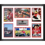 Ayrton Senna Signed Photographic Composition