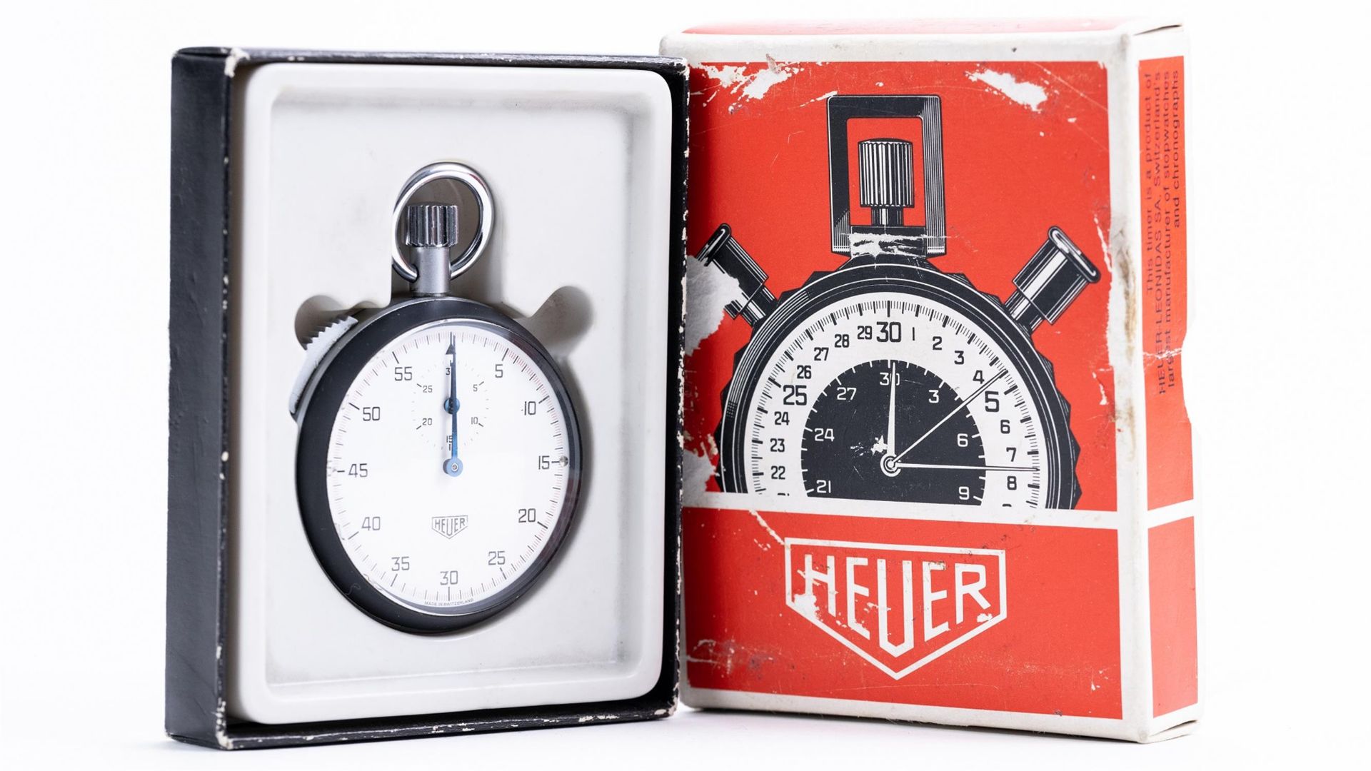 Heuer Stopwatch Complete With Box