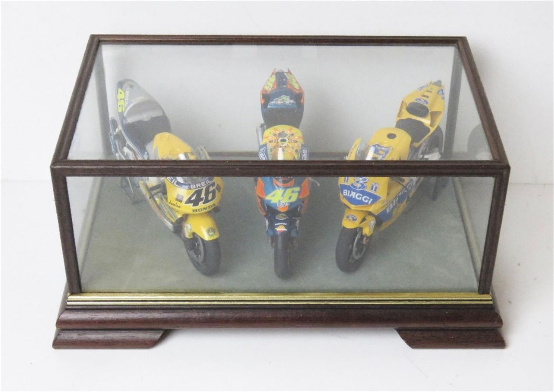 A Set of Three Scale Model Moto GP Hondas - Image 3 of 5