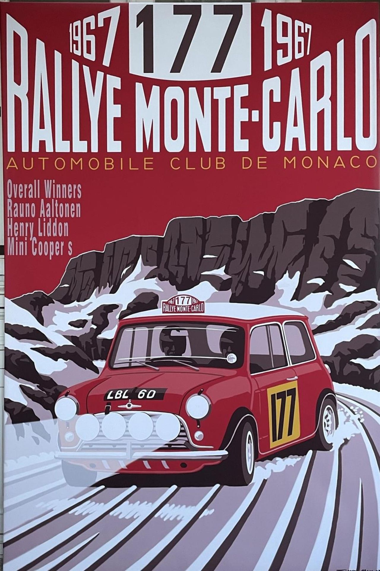 Monte Carlo Mini LBL 6D #177 Very Large Stretched Canvas* - Image 2 of 6