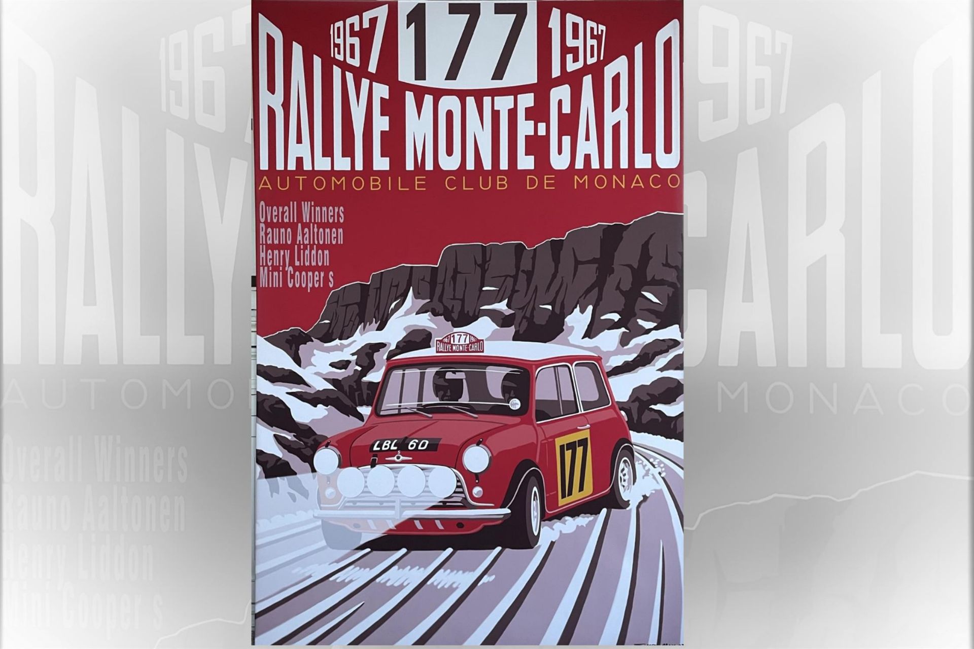 Monte Carlo Mini LBL 6D #177 Very Large Stretched Canvas* - Image 6 of 6