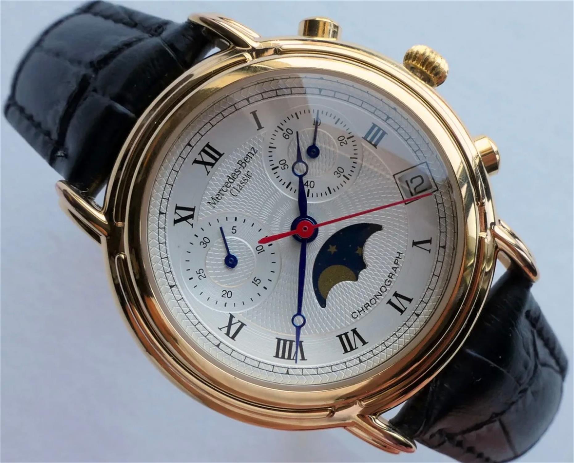 A Superb, Original Mercedes-Benz Moonphase Chronograph - Image 3 of 10