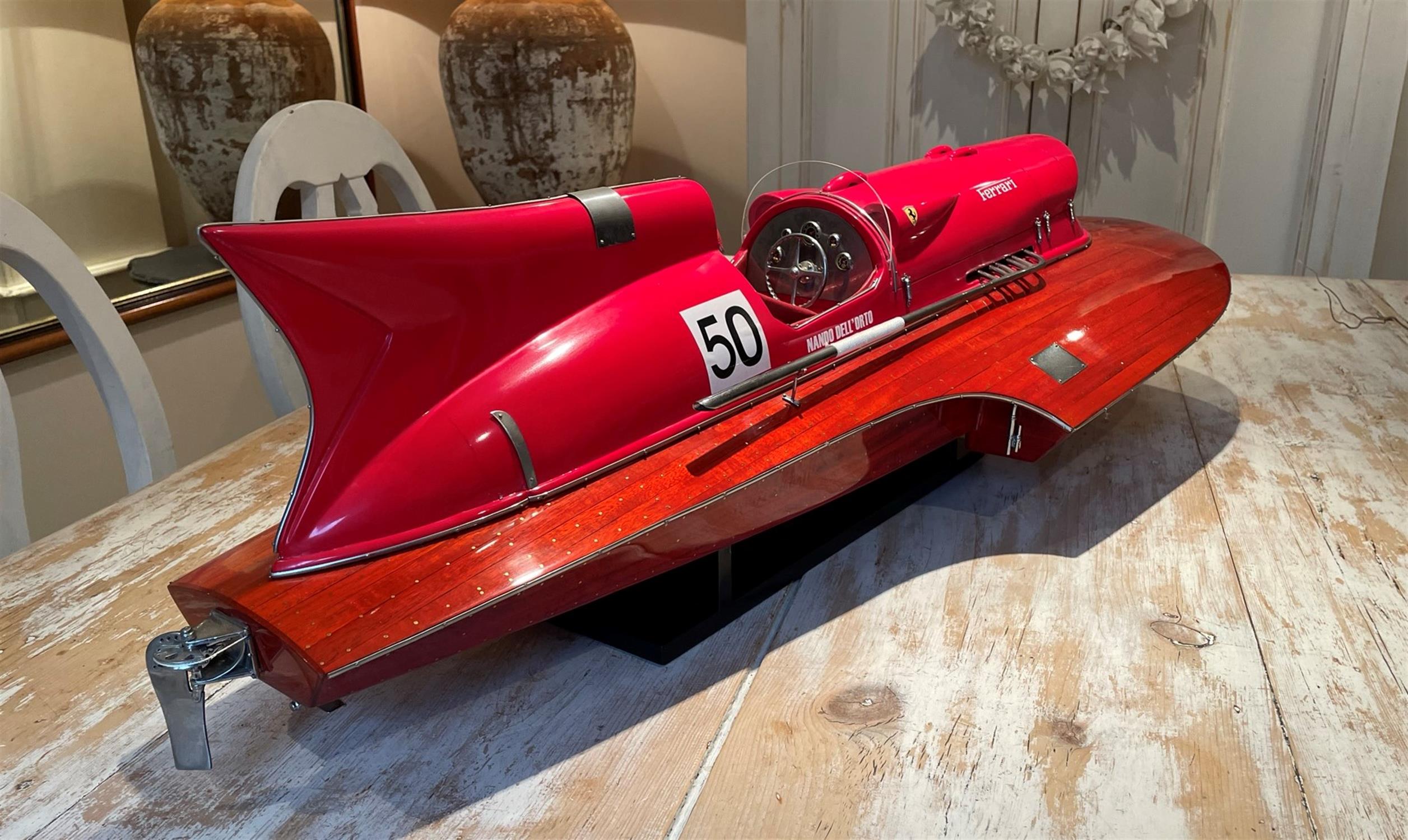 Scale Model of the Ferrari V12-Powered Hydroplane 'Arno XI' - Image 3 of 10