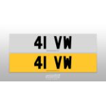 Registration Number 41 VW
