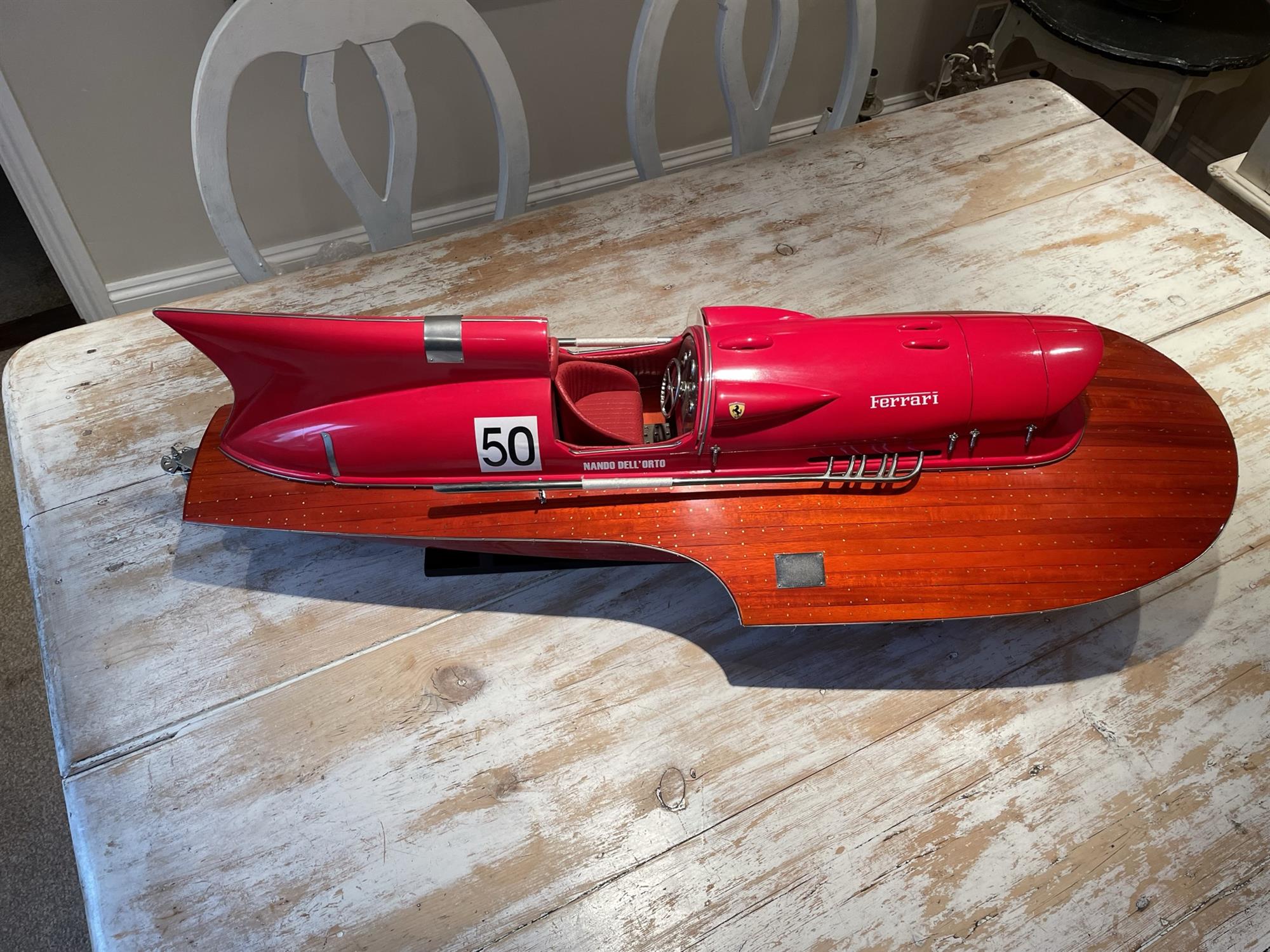 Scale Model of the Ferrari V12-Powered Hydroplane 'Arno XI' - Image 7 of 10