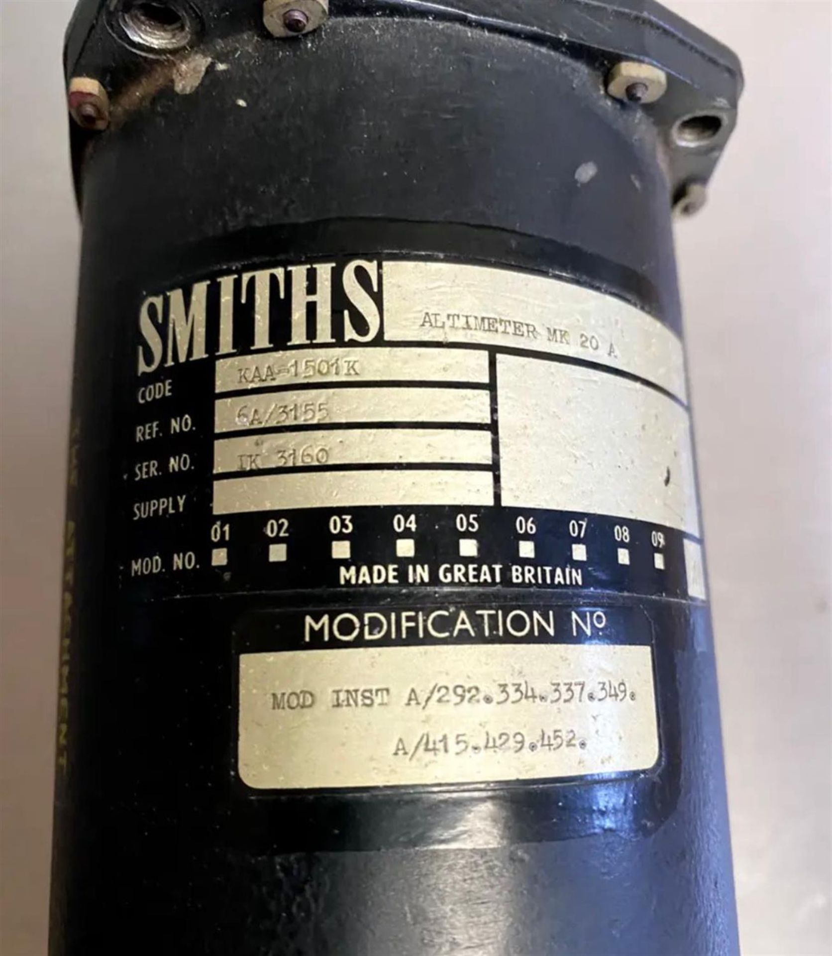 A WWII Smiths Mk 20A Altimeter - Image 2 of 4