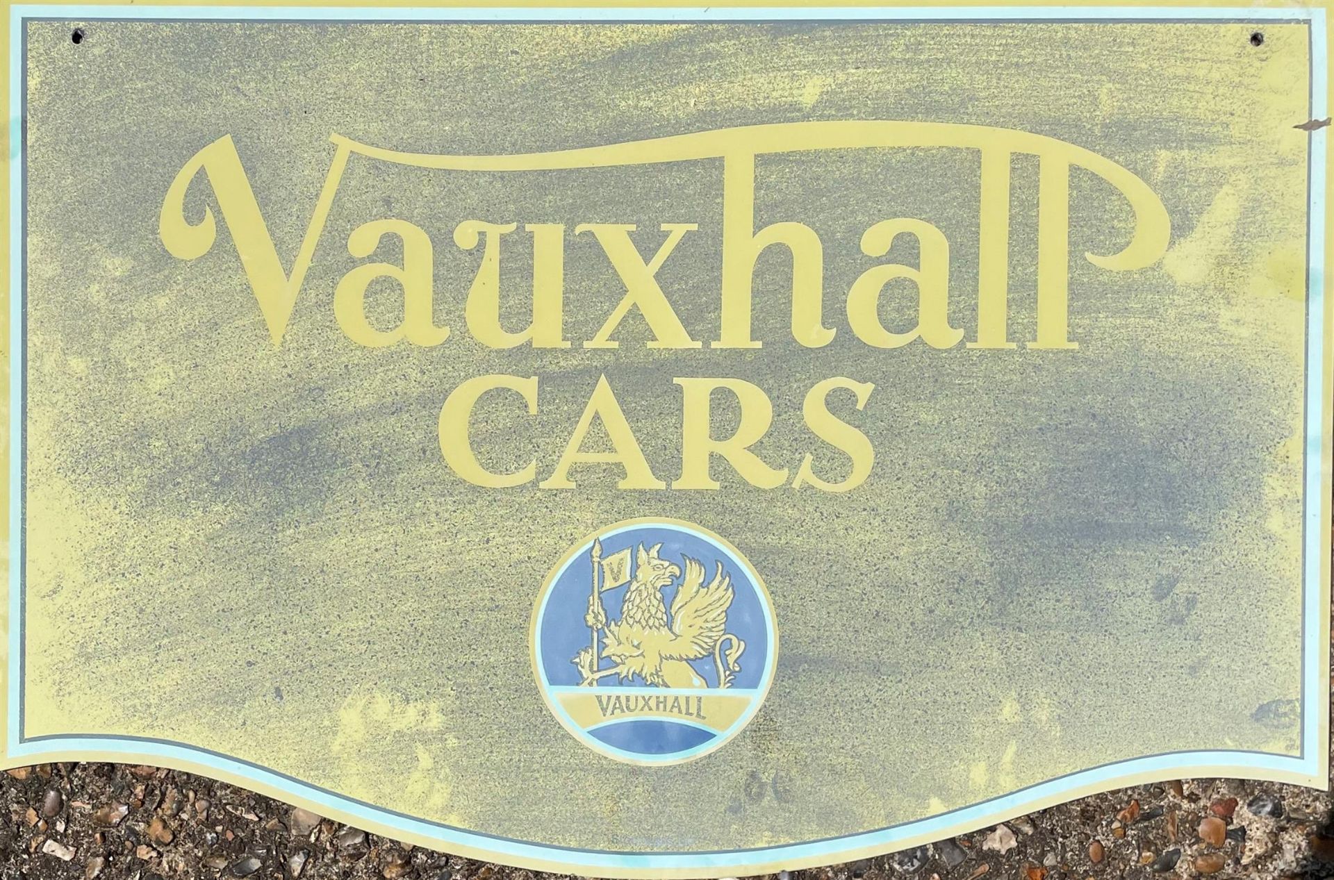 Reproduction Vauxhall Cars Sign, Double Sided - Image 2 of 2