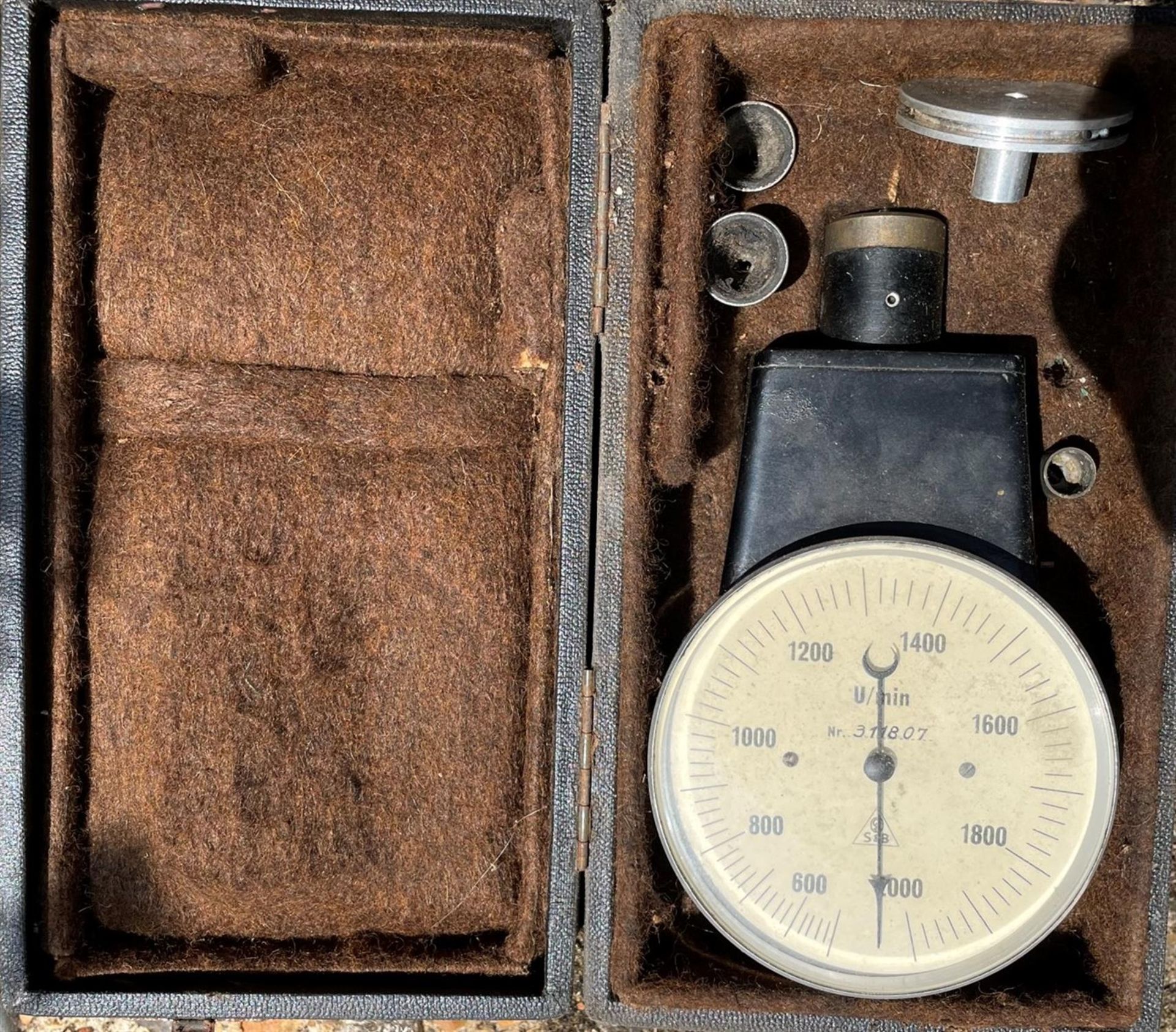 Revolution Counter Circa WWI and German Milliamp Volt Gauge - Image 7 of 10