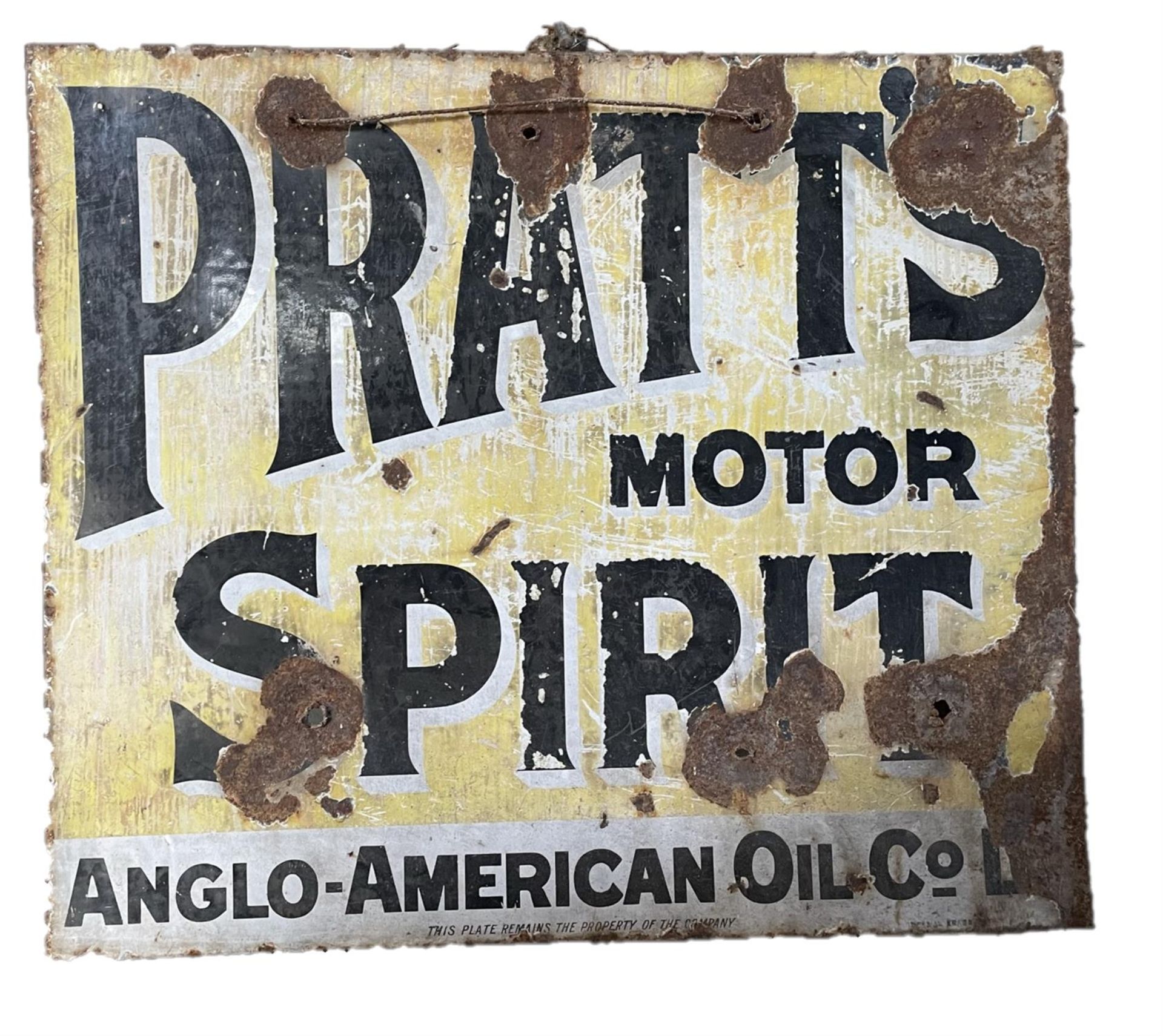 Pratts Motor Oil Anglo-American Sign, Double Sided - Image 4 of 4