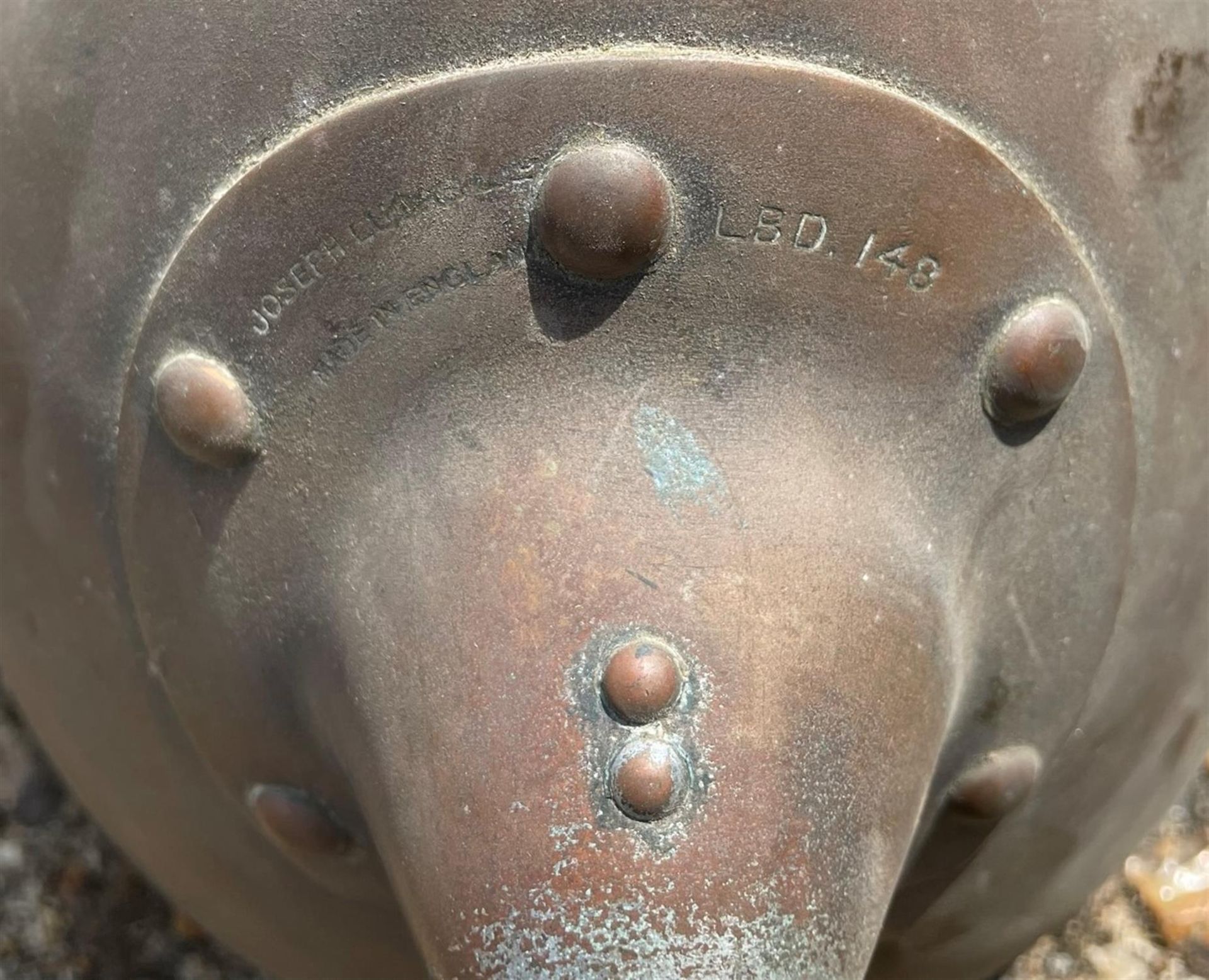 Pair of Brass Bodied Lucas 'King of the Road' Headlights - Image 6 of 9