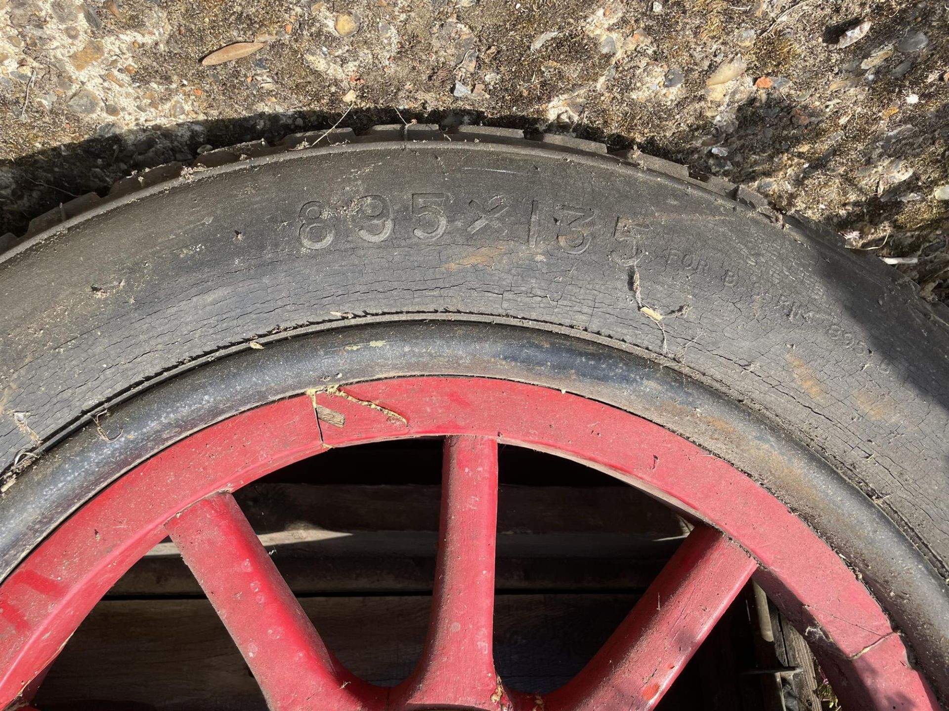 A Pair of Dodge Wooden Wheels - Image 4 of 4