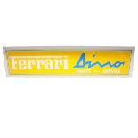 Ferrari Dino Parts & Service Illuminated Sign