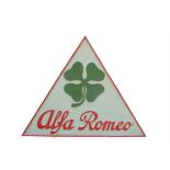 Quadrifoglio Alfa Romeo Sign in Hand Painted Fibreglass