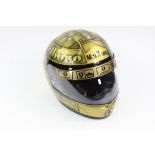 2011 Michael Schumacher 20th Anniversary Signed Gold Marlboro Helmet