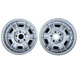 A Pair of Fiat Dino Cromadora Wheels