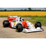 1993 McLaren MP4/8 F1 Display Car + 1993 Ayrton Senna Full Size Replica Helmet